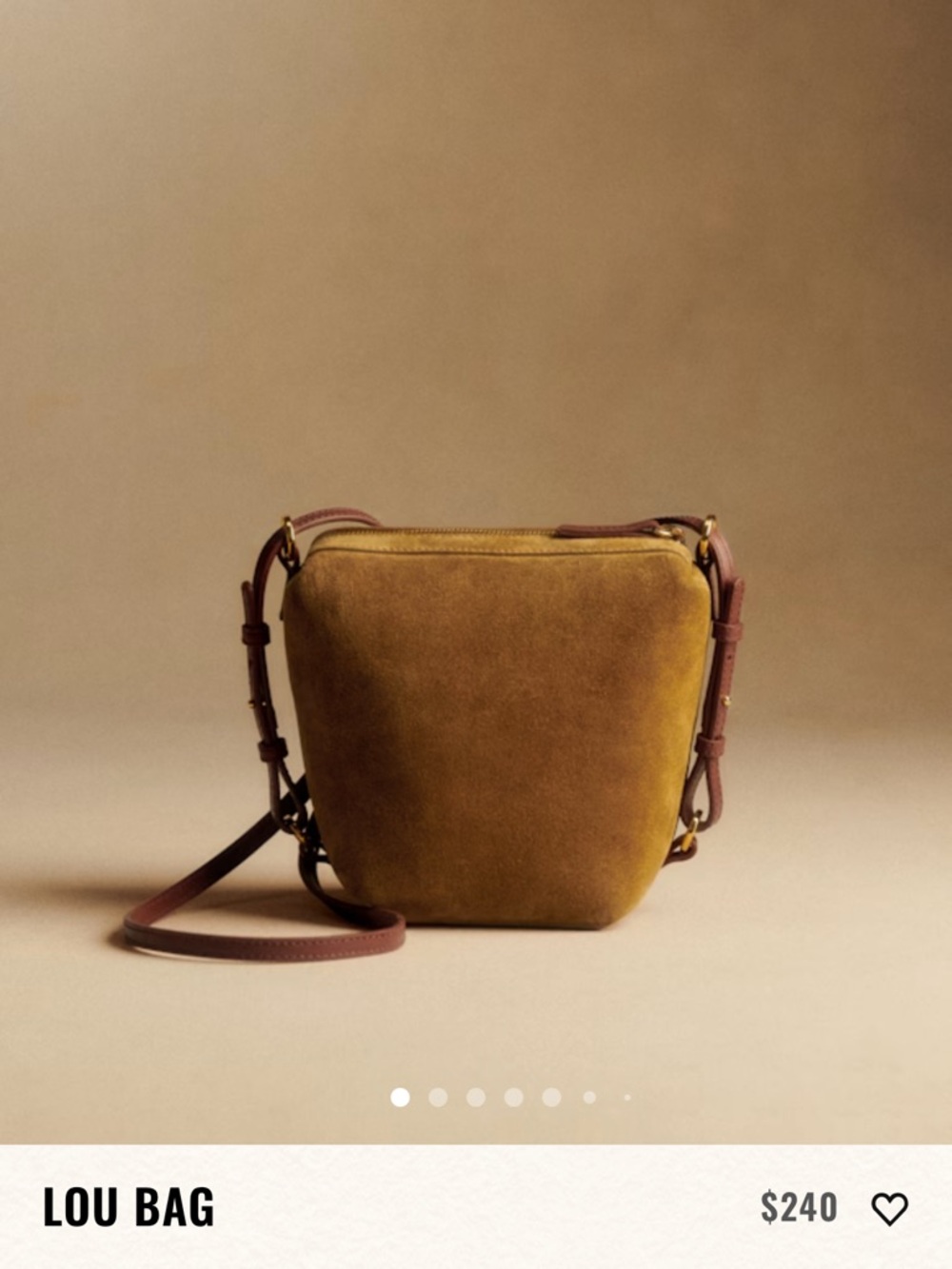Sezane Lou Bag in Multi Taupe
